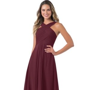NEVER WORN Azazie Kaleigh Bridesmaid Dress Cabernet